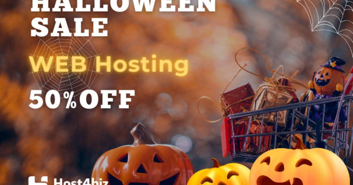 Halloween at Host4Biz: 50% Off Web Hosting!