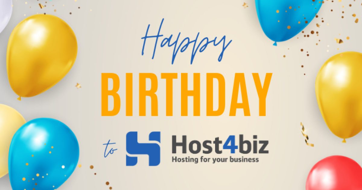 Host4Biz is 14 years old. Holiday discounts on VPS!